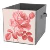 Reccmeny Vintage Rose Muted Dark Pink Cube Storage Bins