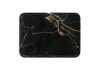 Rectangle Serving Plate Flower Pattern Display Plate for Cake/Dessert/Fruit Storage Plate for Coffee Table and Bathroom Medium (Black Marble Stripes) (Black Marble Stripes)