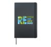 Recycle Use Renew Reduce Eco-Friendly Earth Message Hardcover Journal, Black