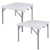 REDCAMP 34" Square Folding Card Table, 2 Pack