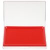 Red Ink Pad for Painting and Calligraphy Practice, Abs Square Portable