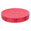 Red Numbered Paper Raffle Ticket Roll for Events and Door Prizes