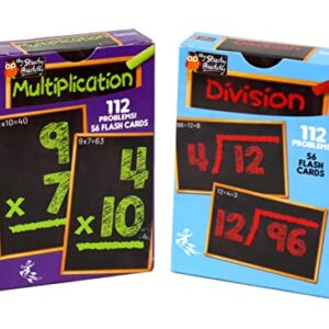Regal Games Math Flash Cards for Multiplication & Division - 1st, 2nd, 3rd Grade & More - Flash Cards Math for Kids (112 Cards - 2 Packs)