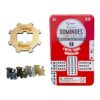 Regal Games Mexican Train Double 12 Dominoes Set for Adults & Kids - Domino Game with 91 Tiles Colored Dots & 4 Metal Trains - 2-8 Player Games & Ideal for Family Fun Game Night and Travel (Ages 8+)