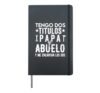 Regalos Para Abuelo Dia Del Padre Camiseta Mejor Papa Hardcover Journal, Black