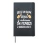 Regalos Para Papa Dia Del Padre Camiseta Mejor Esposo Hardcover Journal, Black