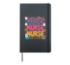 Registered Nurse Halloween Costume Spooky Season Pumpkin Hardcover Journal, Black