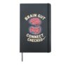 Relaxation Breathing Vagus Nerve Anatomy Stress Relief Hardcover Journal, Black