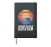 Relaxation Breathing Vagus Nerve Anatomy Stress Relief Hardcover Journal, Black
