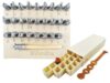 Relyef Marion Lowercase Alphabet Clay Stamps Set with Organiser Box – 26 Letter Stamps for Pottery, Ceramics & Polymer Clay, [0.4 inch], Wooden Handle