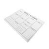 Removable PVC Dry Erase Whiteboard Sticker Calendar 12x16 Inch