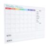 Removable PVC Monthly Whiteboard Sticker Calendar Dry Erase Board
