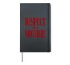 Respect Mother Earth Climate Change Awareness Nature Hardcover Journal, Black