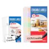 Restaurant Ops Kit - Reusable Kitchen Labels - White Dry Erase - 4" - 1.5"