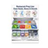 Restaurant Prep Line Poster - Clean Hands, Gloves & Utensils - 13x19