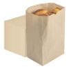 Restaurantware Brown Paper Bag 500 Count 8.23 × 5.91 Inches Kraft Bag Sturdy Rectangular Bottom Grocery Paper Packaging Natural Kraft Color for Packing Groceries Retail Products