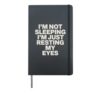 Resting My Eyes Costume For Men Women Just Resting My Eyes Hardcover Journal, Black