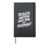 Results Happen Over Time, Not Overnight - Motivation Hardcover Journal, Black
