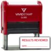 Results Reviewed Date Self-Inking Rubber Stamp | Referrals, Results & Orders Rubber Stamps (Red Ink) - Q-300