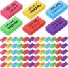 Resurhang 120 Pcs Inspirational Erasers Bulk,Motivational,Multicolor