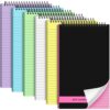 Resurhang 6 Pcs Top Spiral Notebooks,6 x 9 Inches,No Holes,6 Colors