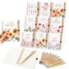 Resurhang 9 Sets Christian Gifts for Women Bulk Bible Spiral Notebooks with Bamboo Pens Floral Journal Inspirational Scripture Religious Notepad for Church Employees Colleague Bible Study Supplies