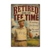 Retired and on Tee Retirement Golfer Wooden Jigsaw Puzzle 500 Pieces Gift