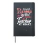 Retired But Forever a Teacher At Heart Lovely Retirement Hardcover Journal, Black