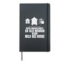 Retired Nesting Garden Solitary Spring Wild Bees Hardcover Journal, Black