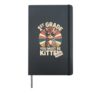 Retro 1ST GRADE YOU MUST BE KITTEN Girl Cat Mom I'm Fine Hardcover Journal, Black