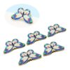 Retro Book Clips Butterfly Enamel Page Holders, 5 Pcs