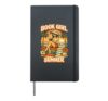 Retro Book Girl Summer Hardcover Journal, Black