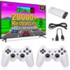 Retro Gaming Console, 20,000 Classic Video Games with 4K High-Definition Game Stick, 2.4G Wireless Controllers and 64GB Memory Card, Built-in 9 Emulator Support, Plug and Play for TV (White)