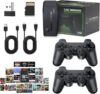 Retro Gaming Stick, 4K HDMI-Compatible TV Console with 20,000+ Built-in Classic Games, 128GB Storage, 23 Emulators, Dual 2.4G Wireless Controllers, Plug and Play