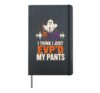 Retro Ghost Hunting Halloween I Think I Just EVP'd My Pants Hardcover Journal, Black