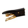 Retro Handheld Stapler 8 Sheets Capacity, Ergonomic Grip, Black