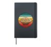 Retro Handpan Hang Drum Hardcover Journal, Black