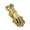 Retro Lady ' s Hand Book Clips Metal Page Holders, Ancient Gold