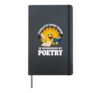 Retro Poems or Poetry Hardcover Journal, Black