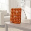 Retro Space Age Perpetual Calendar, Orange Mid Century Wall Desk Decor