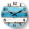 Retro Style Wooden Silent Living Room Bedroom Office Decor Clock