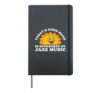 Retro Vintage Jazz Music Hardcover Journal, Black