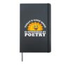 Retro Vintage Poet or Poetry Hardcover Journal, Black