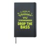 Retro VU Meter Vintage Hi-Fi Audio Stereo Music Sound Hardcover Journal, Black
