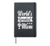 Retro World's Greatest Mom – Proud Son Daughter Mother's Day Hardcover Journal, Black