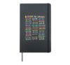 Return To Library Vintage Due Date Card Book Nerd Hardcover Journal, Black