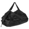 Reusable Foldable Shopping Bag Large Capacity Black Nylon Market Tote
