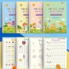 Reusable Magic Writing Practice Workbook, Handwriting Exercise Book for Kids, (4 Book + Pack Pen)