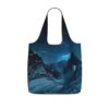 Reusable Shopping Bag 25l, Lightweight Foldable Tote With Built-In Pouch
