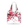 Reusable Shopping Bag 25l, Lightweight Foldable Tote With Built-In Pouch